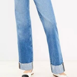 LOFT Straight Leg Blue Jeans